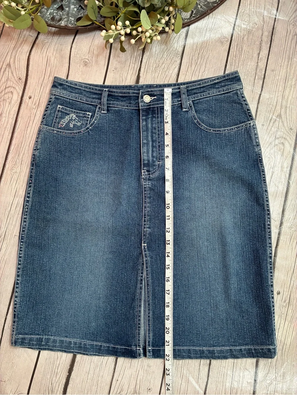 Jordache Vintage Denim Pencil Skirt
